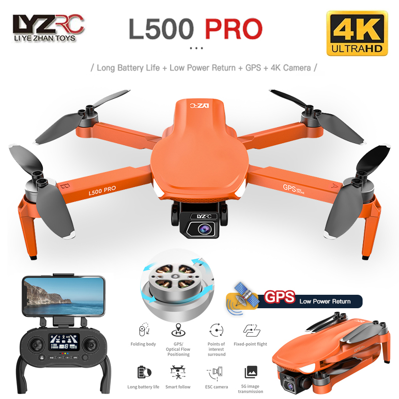 Drone Vs Rc Helicopter - L500 PRO GPS Drone 4K Professional