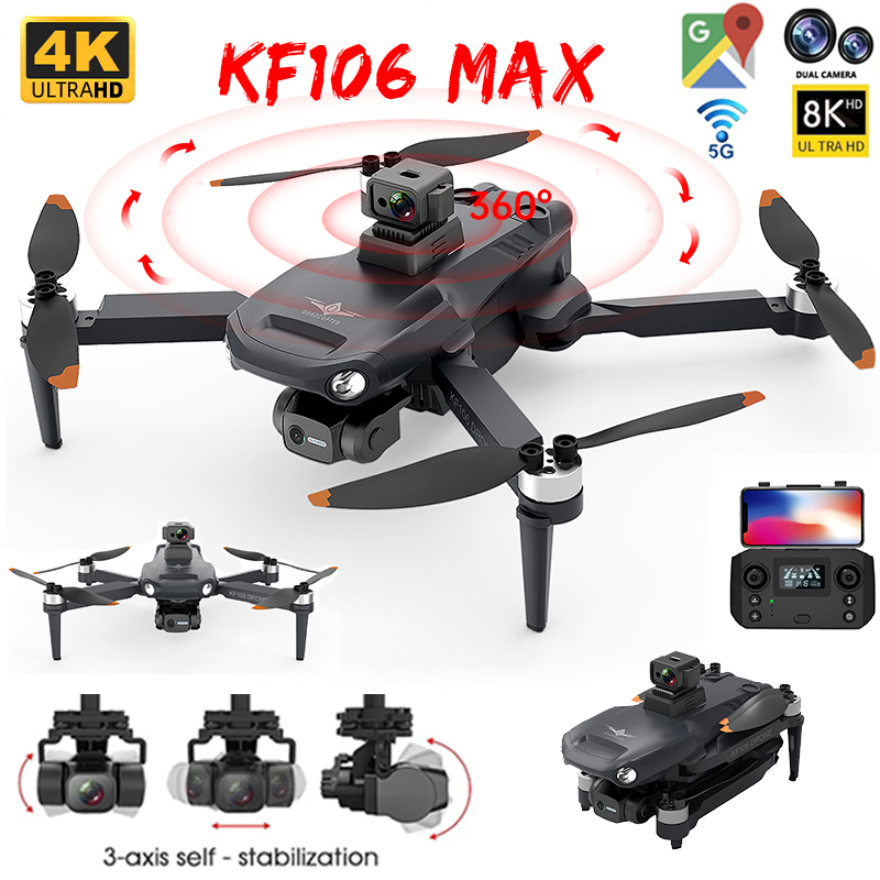 Drone Rc Team City - Drone professionnel KF106 Max 8K, WIFI