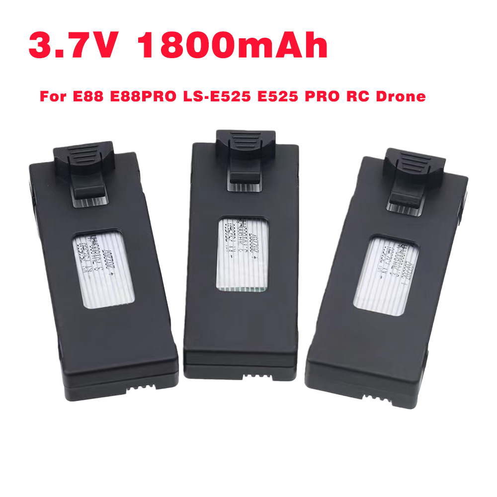 Rc Drone E88 - Batterie de drone RC 3.7V 1800Mah,