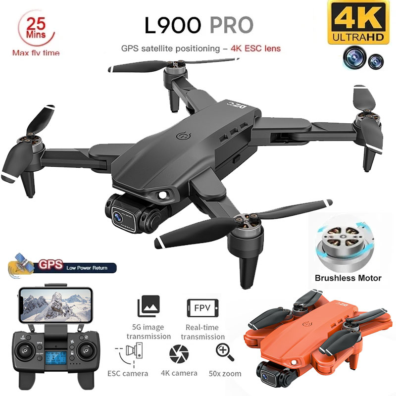 Drone E88Pro Rc 4K - L900 Pro GPS Drone 4K professionnel
