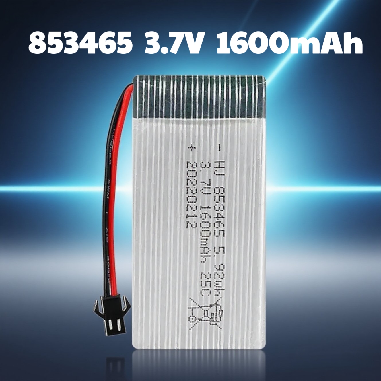 Drone Aircraft Jjrc - Batterie Lipo 3.7V 1600mAh pour modèle