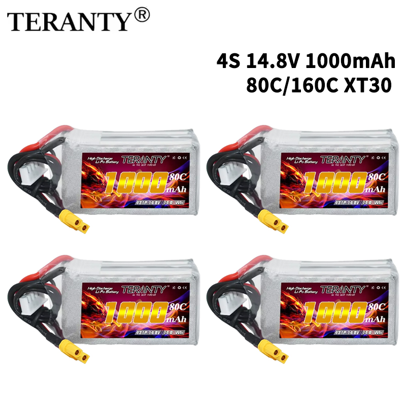 Nano Quad Fpv - Batterie Lipo TERANTY 4S 1000mAh 14.8V