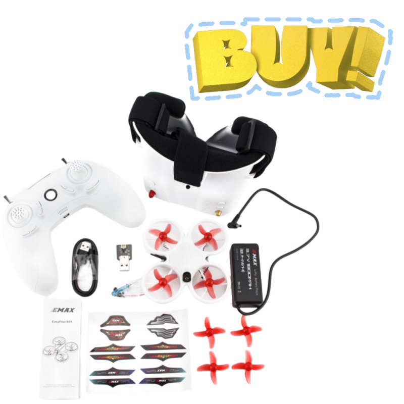 Drone Rc Helicopter With Camera - EMAX EZ Pilot 82MM Mini 5.8G