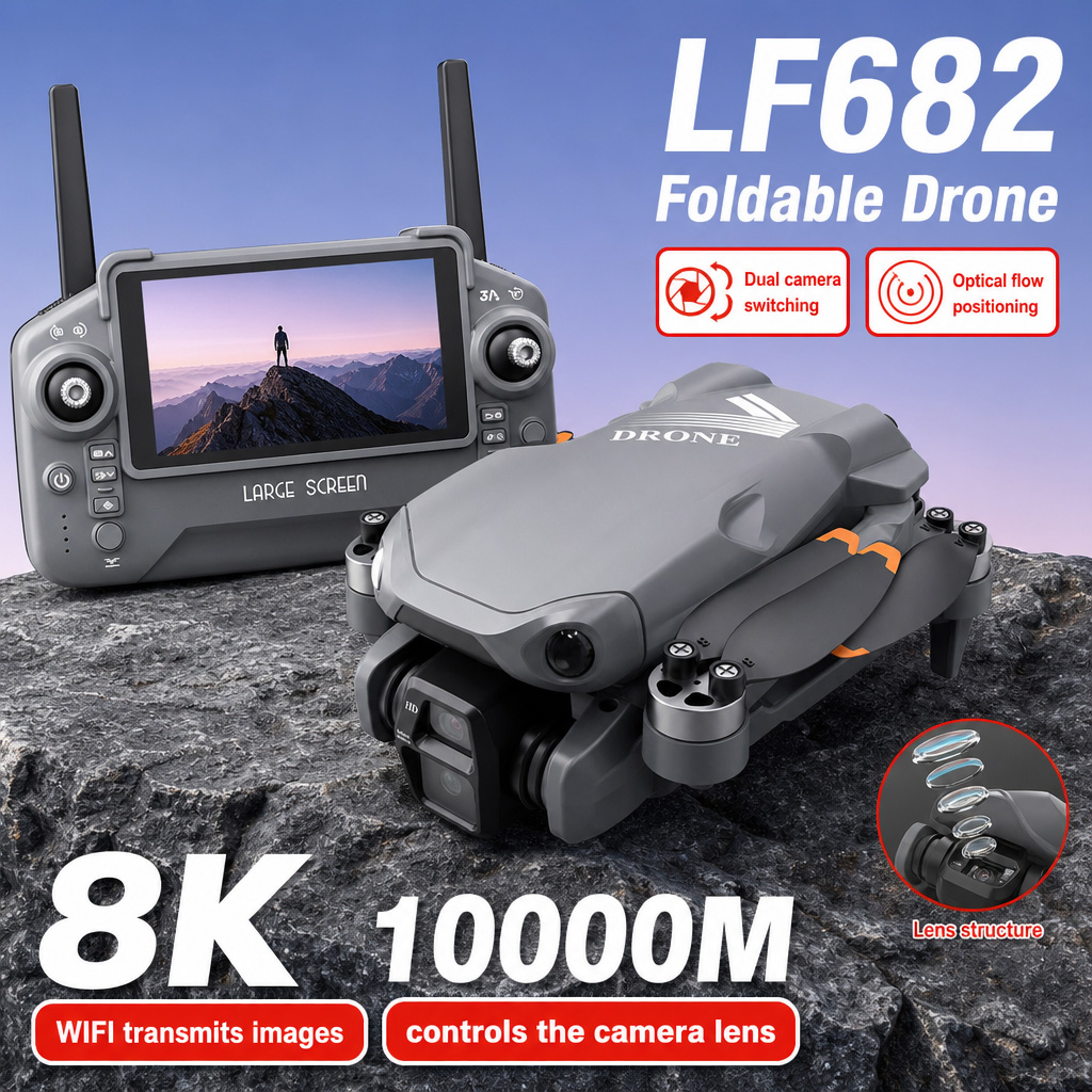 Drone Rc Plegable - Drone photo aérien LF682 8K HD