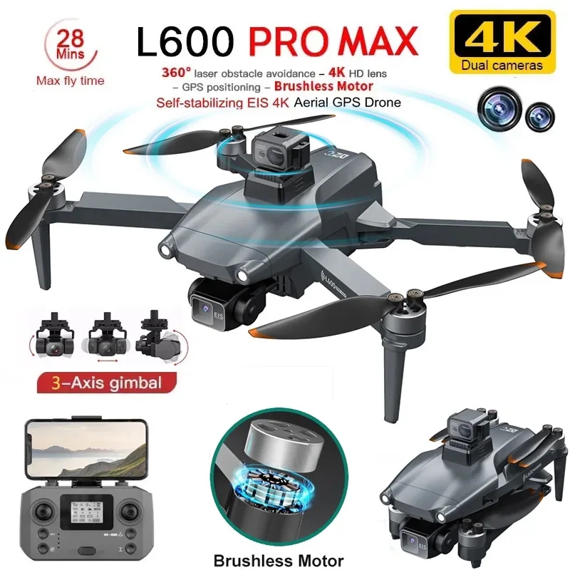 Drone E88Pro Rc 4K - Drone GPS professionnel L600 PRO MAX