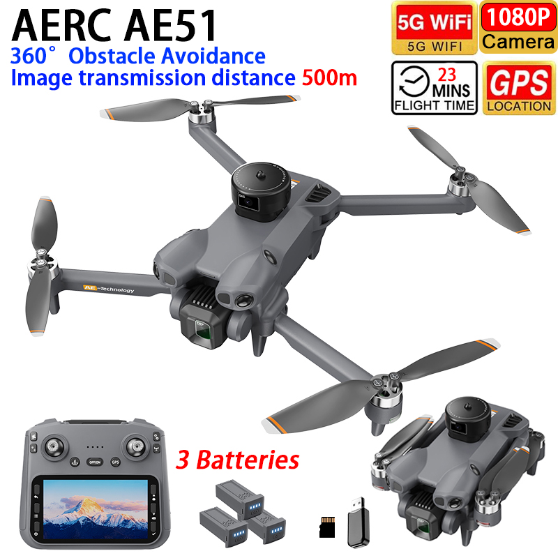 Drone Rc Team City - Drone AERC AE51 GPS WIFI FPV