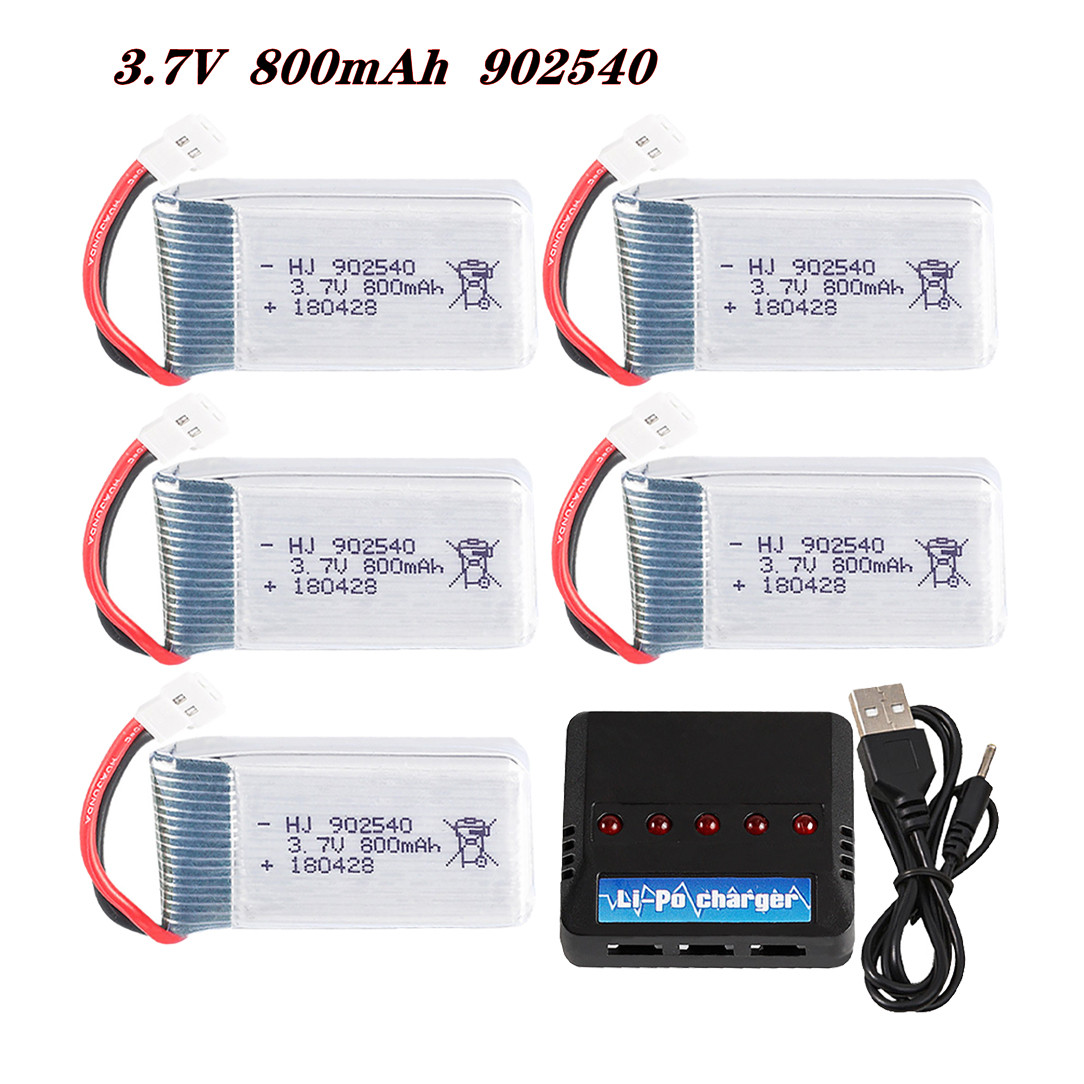 Dron Rc Quadcopter - Batterie Lipo 3.7V 800mAh 902540 25C