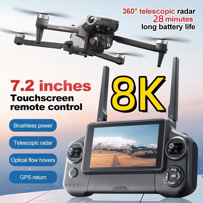 Drone RC Quadricoptère 8K avec - Drone Rc Plegable avis et prix