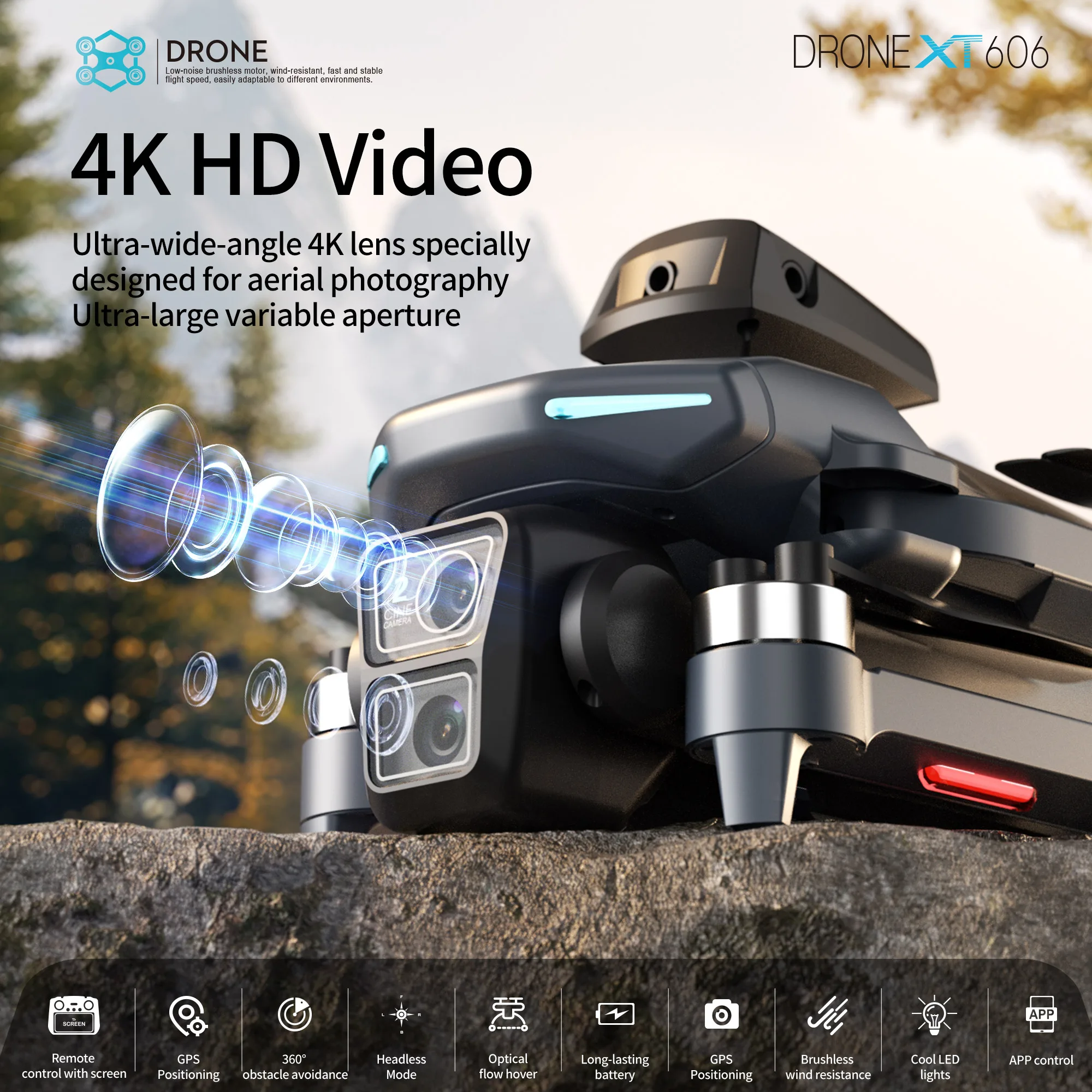 Drone professionnel Lenovo XT6 - Drone E88Pro Rc 4K avis et prix