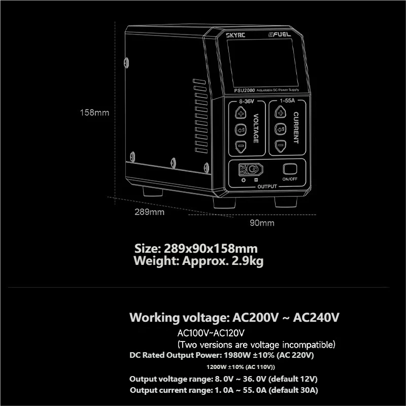 Alimentation CC réglable SKYRC - Drone Rc Drone avis et prix