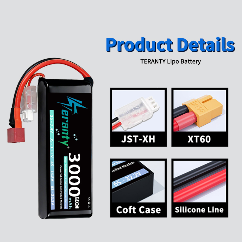 Batterie Lipo TERANTY 2S 3000m - Drone Rc Board avis et prix