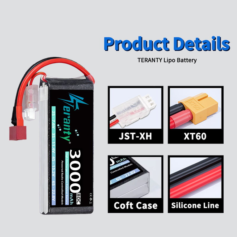 Batterie Lipo TERANTY 2S 3000m - Drone Rc Board avis et prix