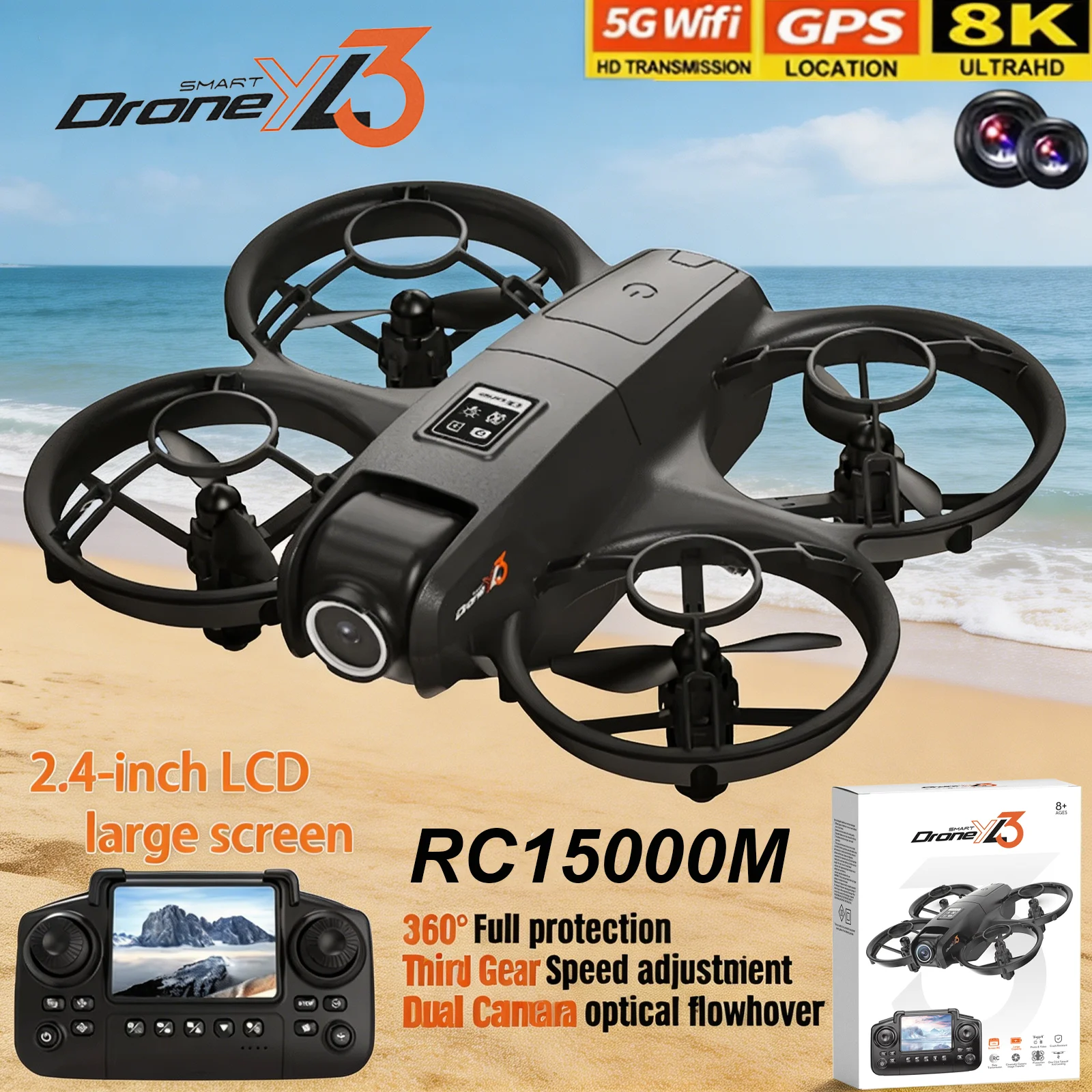 Nouveau Drone RC YL3 8K 1080P  - Drone E88Pro Rc 4K avis et prix